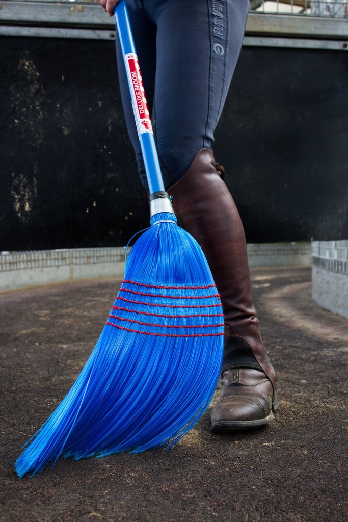 [SP.DELUXE.LGE/BL] Red Gorilla - Deluxe Brooms - Deluxe Corn Broom Large Blue Image 