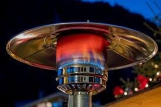 PureHeat Mushroom Style Gas Patio Heater In Stainless Steel