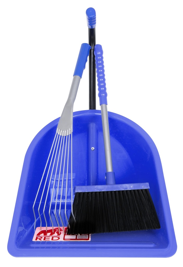 [TD800.BL] Red  Gorilla - Teenie Tidee Companion Set - Blue (Tiny Tidee + Rake + Broom) Image 