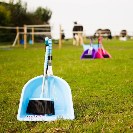 Red  Gorilla - Teenie Tidee Companion Set - Sky Blue (Tiny Tidee + Rake + Broom)