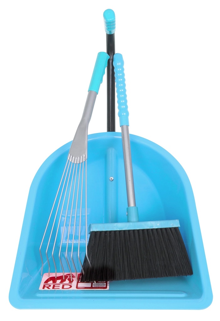 [TD800.SK.BL] Red  Gorilla - Teenie Tidee Companion Set - Sky Blue (Tiny Tidee + Rake + Broom) Image 