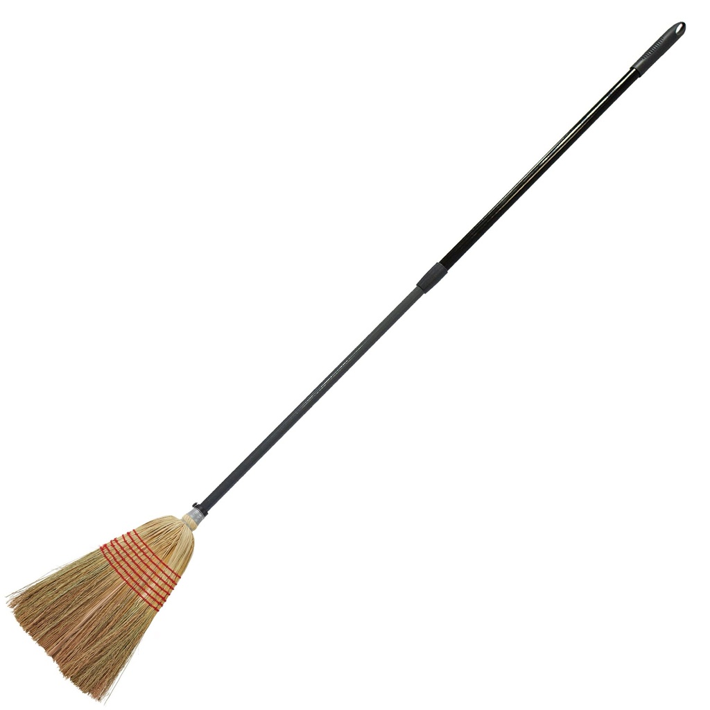 [SP.TELE/CORN/LRG] Red  Gorilla - Telescopic Corn Brooms - Telescopic Handle with Large Corn Broom Head Image 