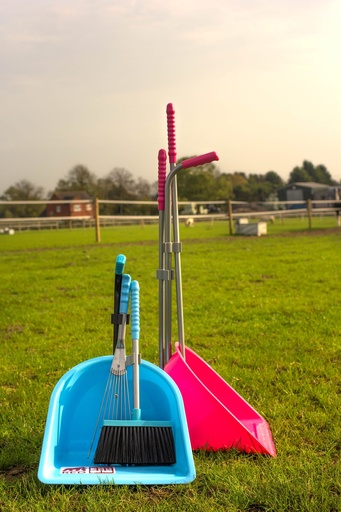 Red  Gorilla - Tidee Companion Set - Sky Blue (Tidee + Rake + Broom)