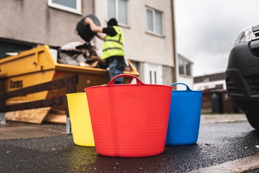 Red  Gorilla -  Tubs & Recycled Black Tubs - Large 38L Yellow