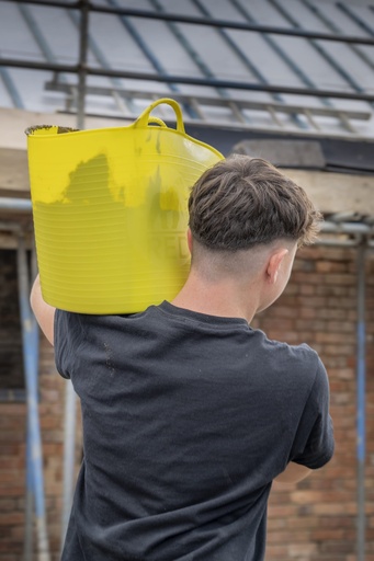 Red  Gorilla -  Tubs & Recycled Black Tubs - Large 38L Yellow