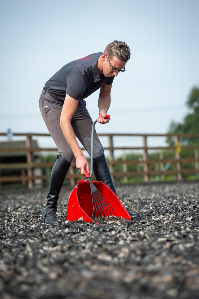 [TD900.R] Red  Gorilla - Big Tidee & Short Plastic Rake - Red (Big Tidee + Plastic Rake) Image 