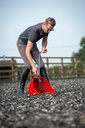 [TD900.R] Red  Gorilla - Big Tidee & Short Plastic Rake - Red (Big Tidee + Plastic Rake) Image 