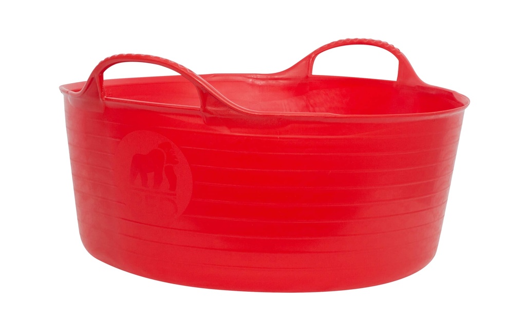 [SP15R] Red  Gorilla - Gorilla Tubs & Recycled Black Tubs - Small Shallow 15L -Red Image 