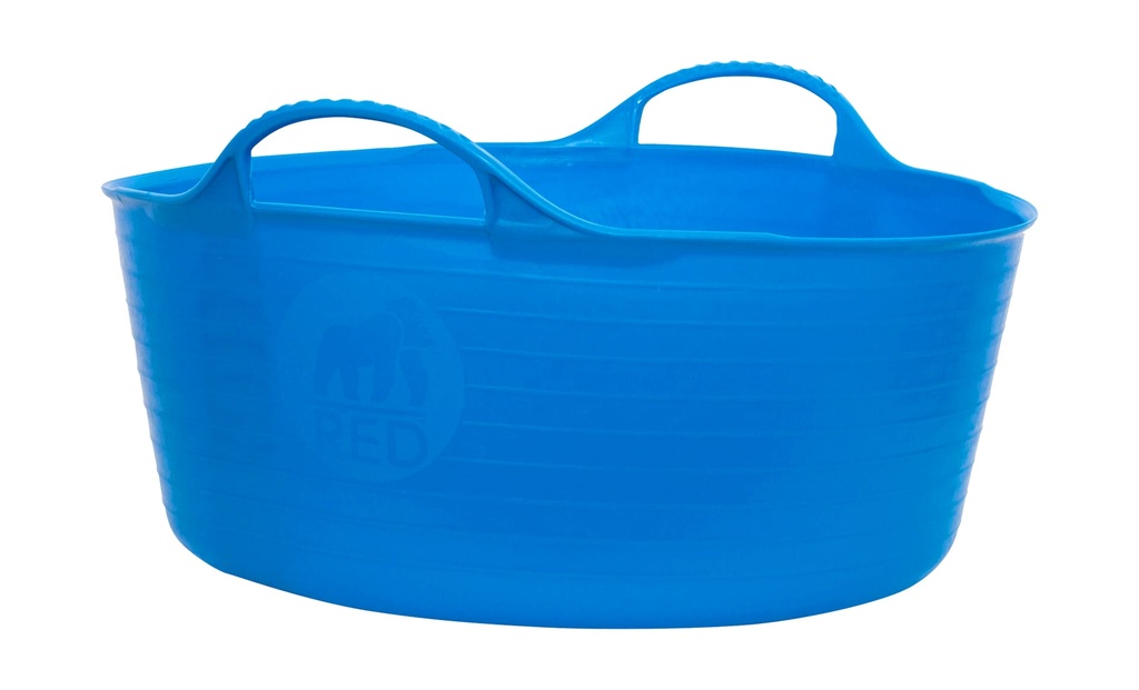 [SP15BL] Red  Gorilla - Gorilla Tubs & Recycled Black Tubs - Small Shallow 15L- Blue Image 