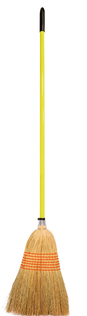 [SP.CORN.Y] Red  Gorilla - Corn Brooms - Standard (NEW 120CM HANDLE YELLOW) Image 