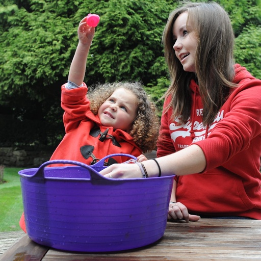 Red  Gorilla - Gorilla Tubs & Recycled Black Tubs - Small Shallow 15L- Purple