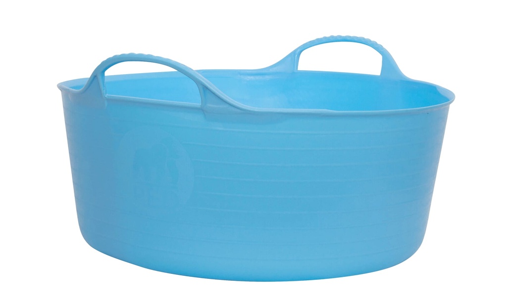 [SP15SK.BL] Red  Gorilla - Gorilla Tubs & Recycled Black Tubs - Small Shallow 15L- Sky Blue Image 