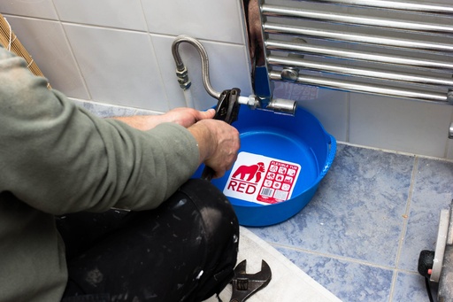 Red  Gorilla - Gorilla Tubs & Recycled Black Tubs - Mini Shallow 5L -Blue