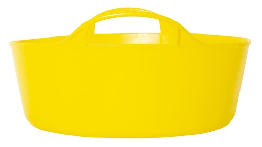 Red  Gorilla - Gorilla Tubs & Recycled Black Tubs - Mini Shallow 5L -Yellow 