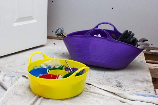 Red  Gorilla - Gorilla Tubs & Recycled Black Tubs - Mini Shallow 5L- Purple