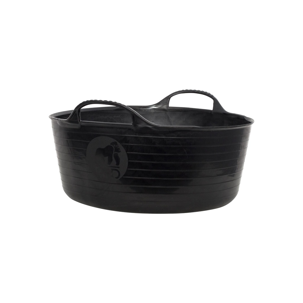[SP15GBK] Red  Gorilla - Gorilla Tubs & Recycled Black Tubs - Small Shallow 15L -Black  Image 