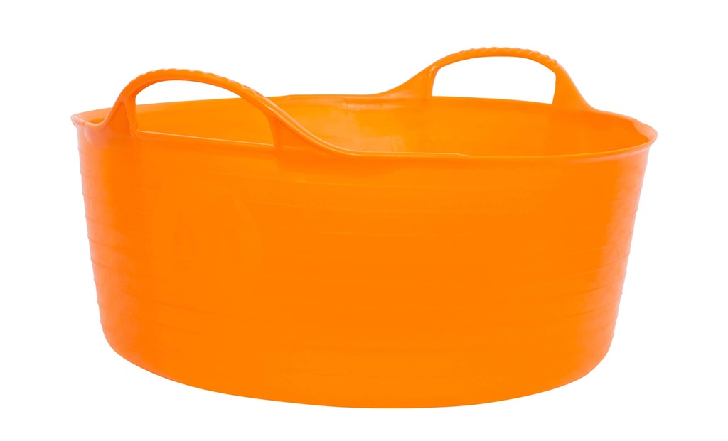 [SP15O] Red  Gorilla - Gorilla Tubs & Recycled Black Tubs - Small Shallow 15L -Orange Image 