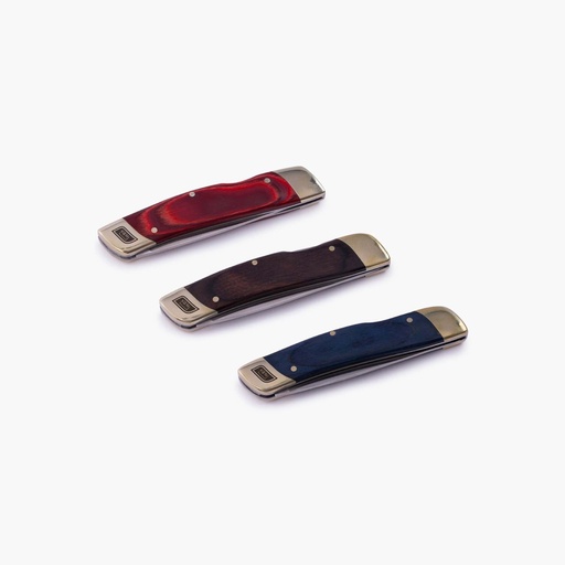 Single Blade Folding Pocket knife Blue Wood