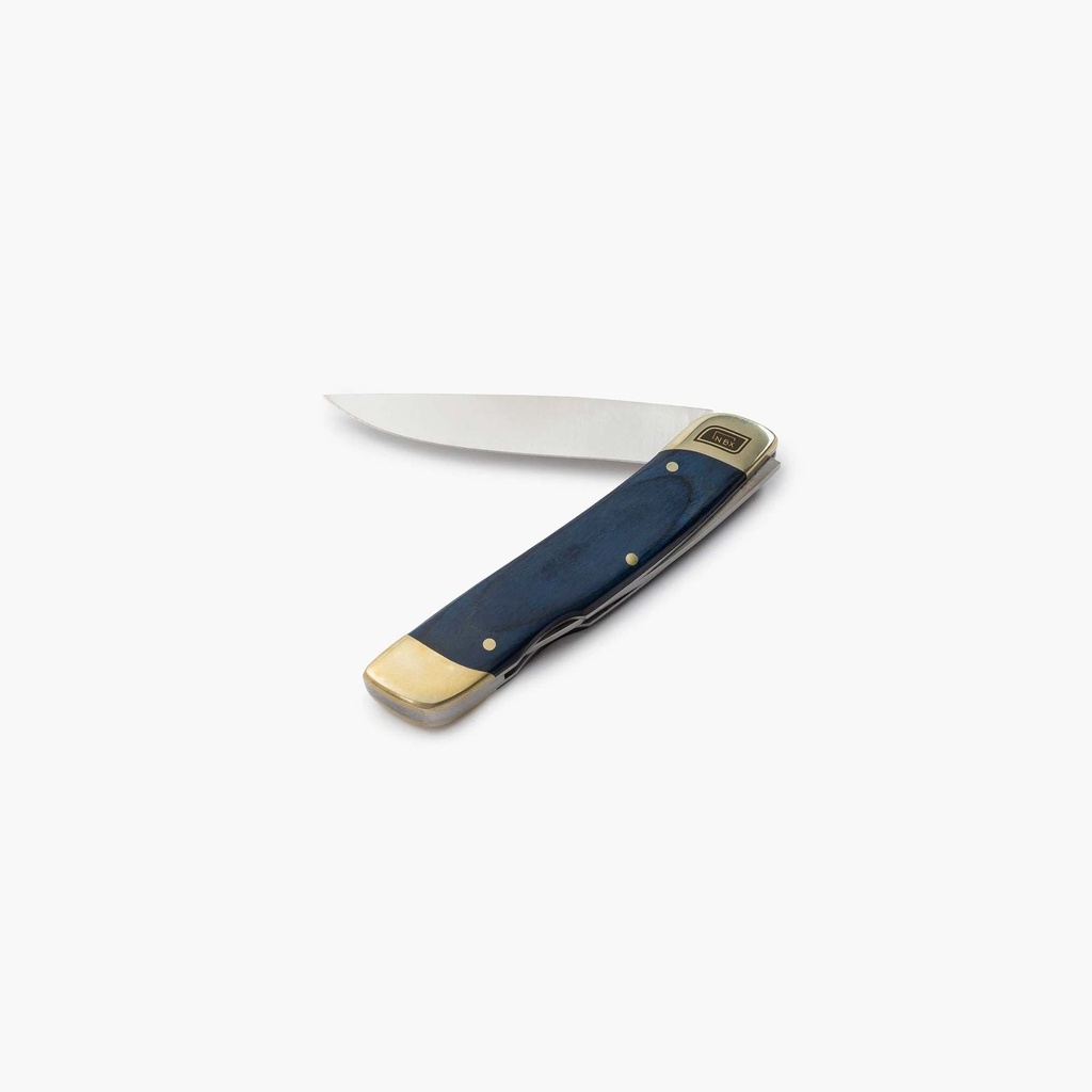 [01-0007] Single Blade Folding Pocket knife Red Wood Image 