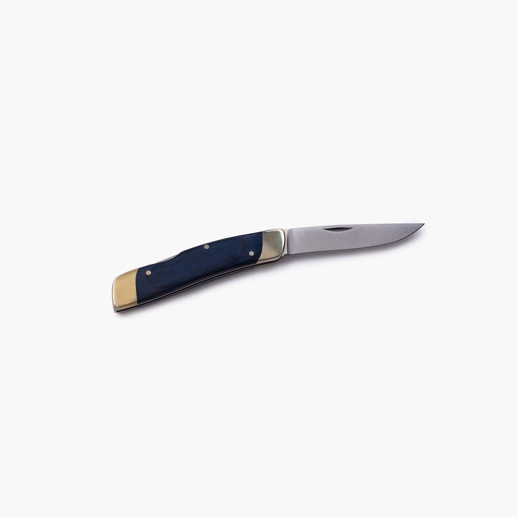 [01-0007] Single Blade Folding Pocket knife Red Wood Image 