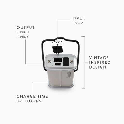 Powerbank 5000 Mah Vintage White