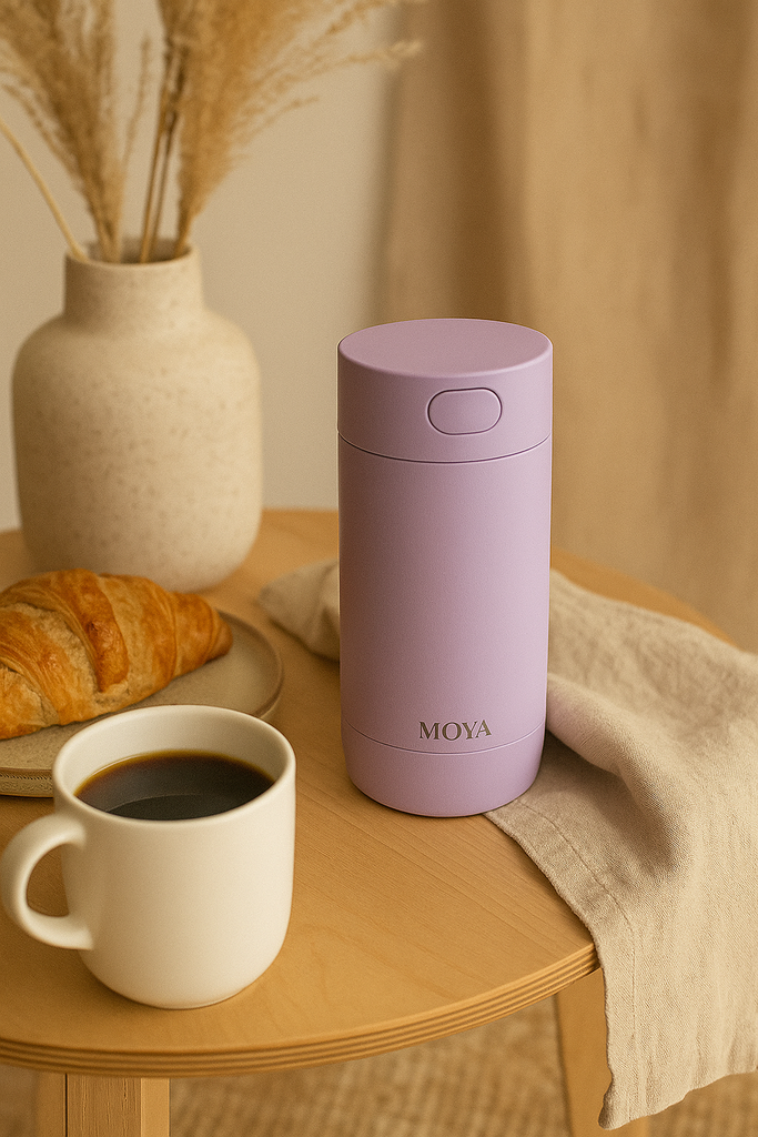 Moya "Ripple" 240ml Travel Coffee Mug Lilac