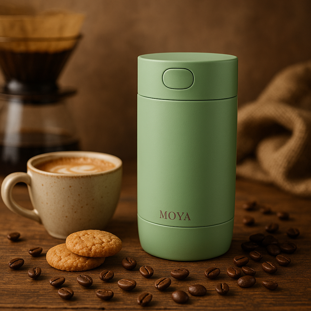 Moya "Ripple" 240ml Travel Coffee Mug Green
