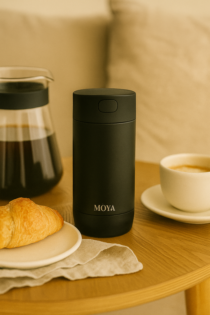 Moya "Surf" 350ml Travel Coffee Mug Black