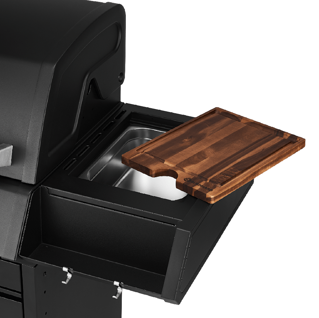 [946623] Burnhard Big EARL - 4-Burner Premium Gas Grill 2025 Black with Stainless Steel Grill Grate Image 