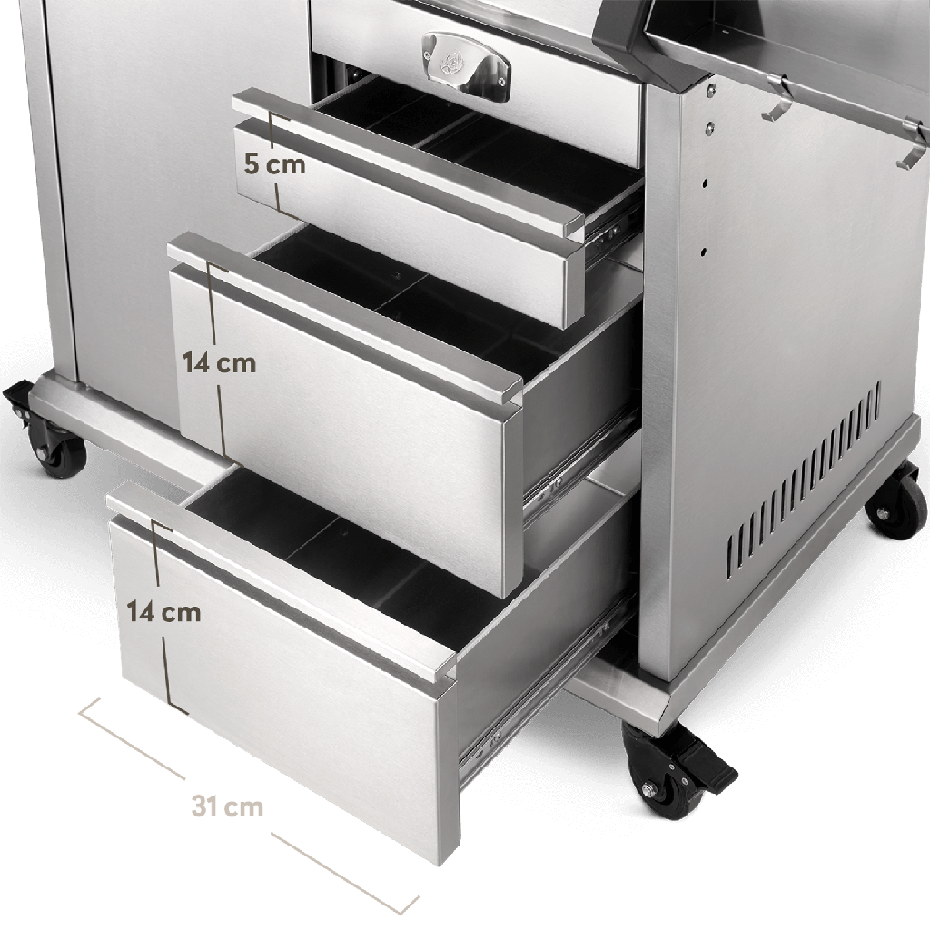 [946625] Burnhard Big EARL - 4-Burner Premium Gas Grill 2025 Stainless Steel with Stainless Steel Grill Grate Image 