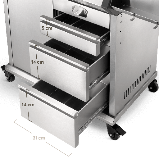 Burnhard Big EARL - 4-Burner Premium Gas Grill 2025 Stainless Steel with Stainless Steel Grill Grate