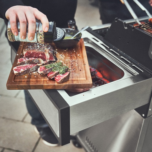 Burnhard Big EARL - 4-Burner Premium-Gas Grill 2025 with Stainless Steel with Cast Iron Grill Grate