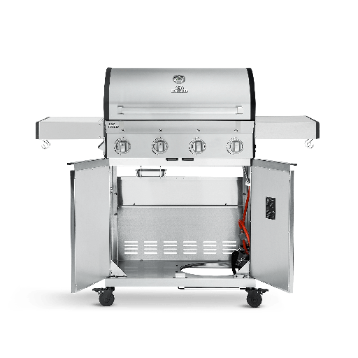 Burnhard Big FRED - 4-Burner Gas Grill Basic - Series 3 Stainless Steel with Stainless Steel Grate