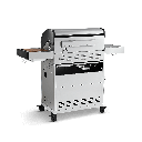 [945527] Burnhard Big FRED - 4-Burner Gas Grill Deluxe Stainless Steel - Series 3 with Cast Iron Image 