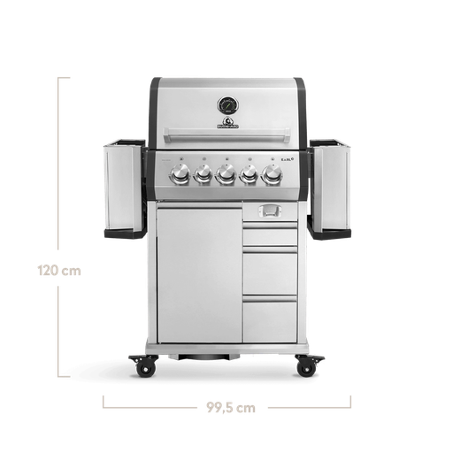 Burnhard EARL - 3-Burner Premium Gas Grill - Black Edition 2025 with Cast Iron Grill Grate