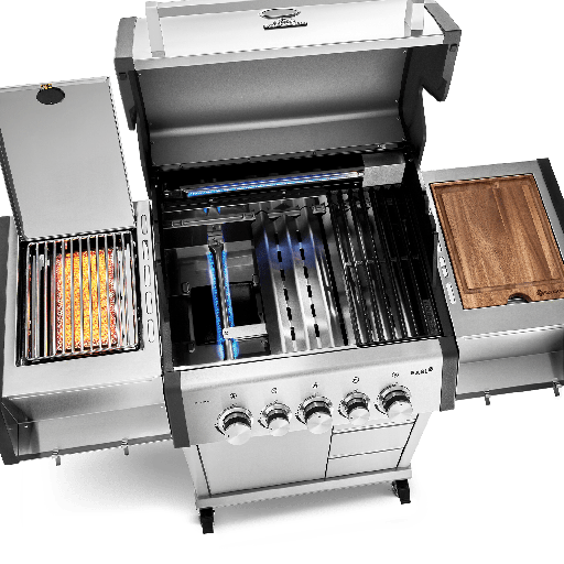 Burnhard EARL - 3-Burner Premium-Gas Grill Black Edition 2025 with Stainless Steel Grill Grate