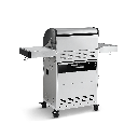 [945513] Burnhard FRED - 3-Burner Gas Grill Basic Edition - Series 3 Stainless Steel with Cast Iron Grate Image 