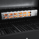 [945520] Burnhard FRED - 3-Burner Gas Grill Deluxe Black Edition - Series 3 with Cast Iron Grate Image 