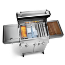 [945967] Burnhard FRED - 3-Burner Gas Grill Deluxe Stainless Steel - Series 3 with Stainless Steel Grate Image 