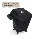 [945510] Burnhard FRED Jr. - 2-Burner Gas Grill Black Edition - Series 3 with Cast Iron Grate Image 