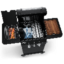 [945966] Burnhard FRED Jr. - 2-Burner Gas Grill Deluxe Black Edition - Series 3 with Stainless Steel Grate Image 