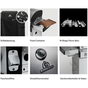 [945965] Burnhard FRED Jr. - 2-Burner Gas Grill Deluxe Stainless Steel - Series 3 with Stainless Steel Grate Image 