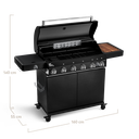 [945972] Burnhard Fat FRED - 6-Burner Gas Grill Deluxe Black Edition - Series 3 with Stainless Steel Grate Image 