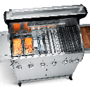 [945533] Burnhard Fat FRED - 6-Burner Gas Grill Deluxe Stainless Steel - Series 3 with Cast Iron Grate Image 