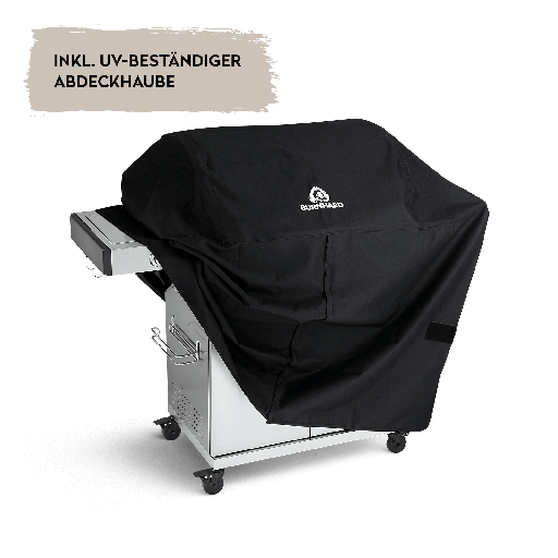 Burnhard Fat FRED - 6-Burner Gas Grill Deluxe Stainless Steel - Series 3 with Cast Iron Grate