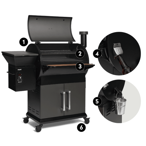 [945915] Burnhard Flint Pellet Smoker  Image 