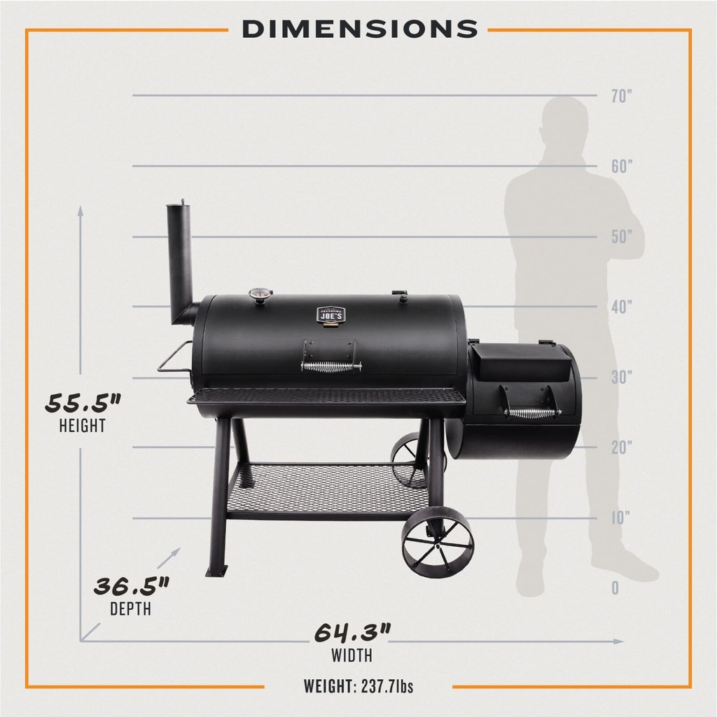 [13201747-50] Oklahoma Joe's Longhorn Offset Smoker Image 