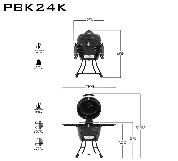 [10603] Pitboss - PBK24 - Black Image 