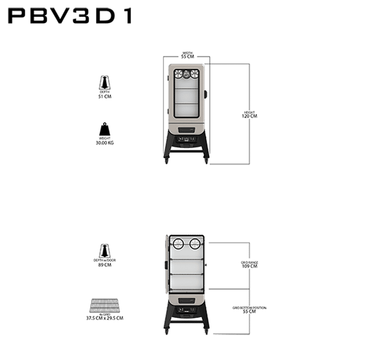 [10600] Pitboss - PBV3D1  Electric Smoker Image 