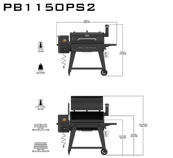 [10832] Pitboss - PRO 1150 Wifi Image 